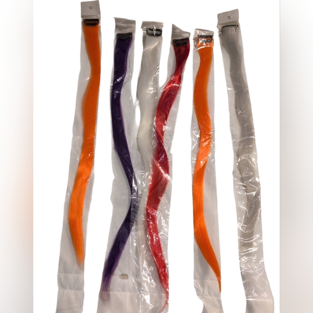 2/$20 NWT Accessories Bundle Colorful Hair Extensions Sets, Bracelet, Hair Ties - Picture 5 of 5